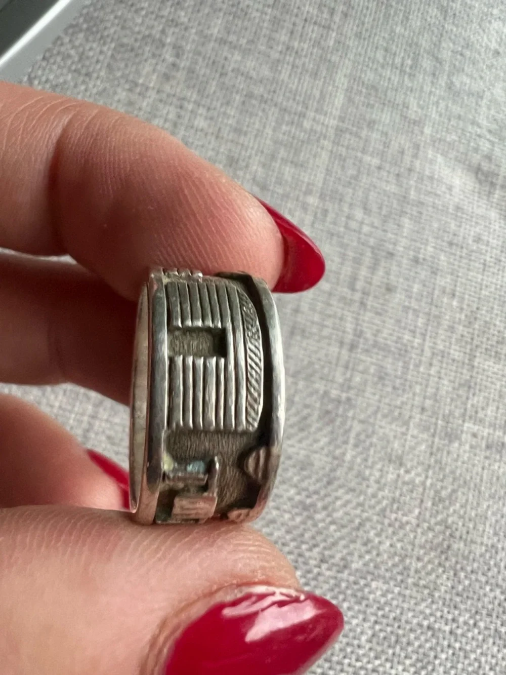 R. H. Begay Navajo Native American Sterling Silver Ring